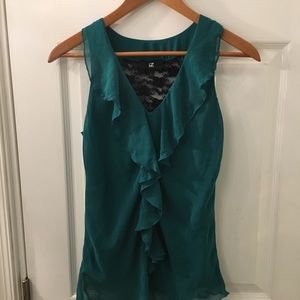 Green blouse tank top.